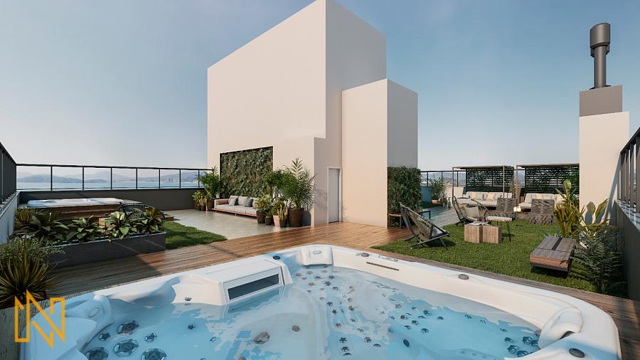 Apartamento Novo em Construo 2 Dormitrios na Praia Brava em Itaja